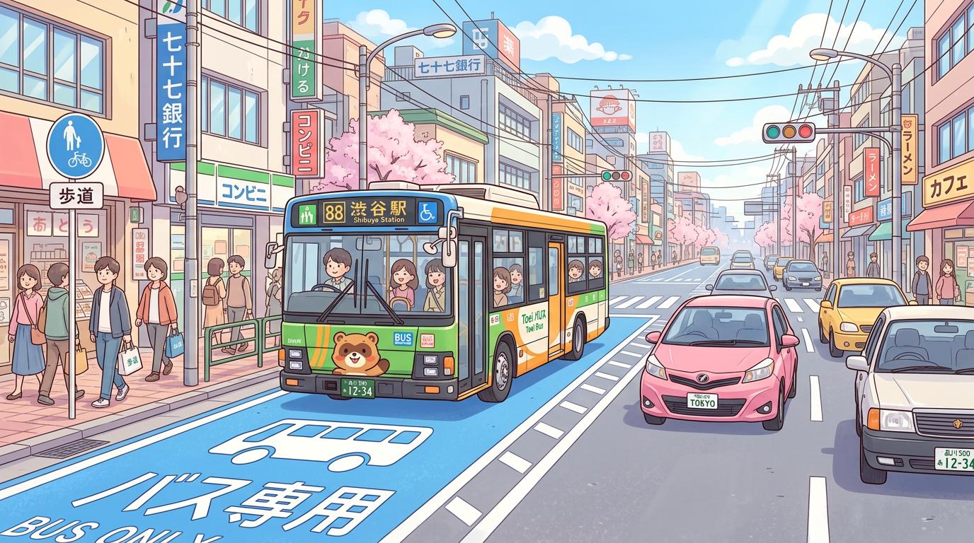 Who Can Use Japan's Bus Exclusive Lane? The Rules Most Drivers Get Wrong