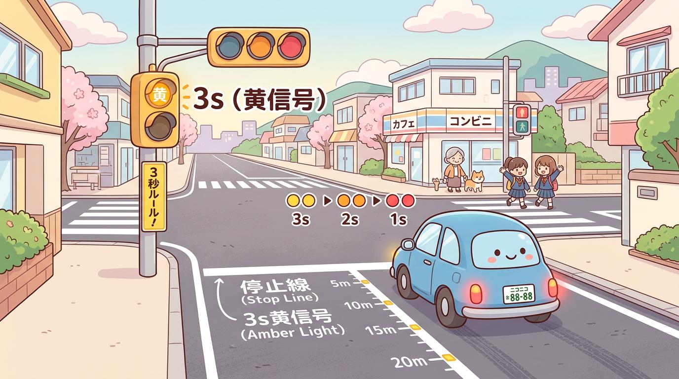 Signal Timing in Japan: The 30-Meter and 3-Second Rules Explained